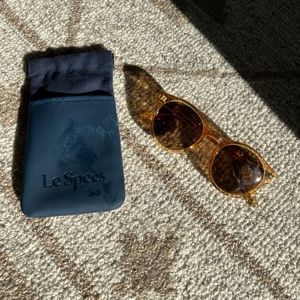 Le Specs Hey Macarena Round 50mm Polarized Sunglasses